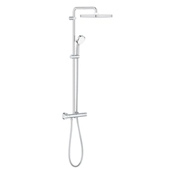 Stationary shower system Grohe Tempesta Cosmopolitan 250, Cube square head, with thermostatic faucet