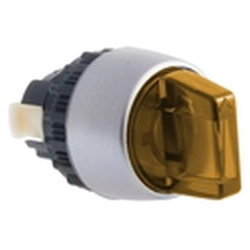 Front element for selector switch Spamel ST22-P3CCL.G Yellow Yellow Round Plastic Grey