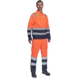 Cerva BURGOS pants - HV Orange/Navy Size: 66