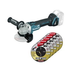 Makita DGA504ZX2 cordless angle grinder 18 V | 125 mm | 8500 RPM | Carbon Brushless | Without battery and charger | In a cardboard box