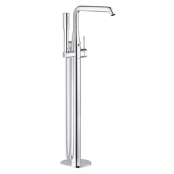 Grohe Essence single-lever bath mixer for floor installation with a point set