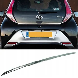 New professional chrome strip for the trunk lid of Toyota AYGO II 2014