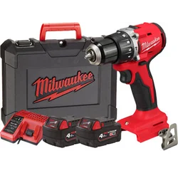 Milwaukee M18 BLPDRC-402C cordless impact drill 2 x M18 B4 + M12-18 C