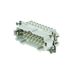 Contact insert for rectangular connectors Weidmüller 1207500000 Pin Thermoplastic 3 Screw connection Silver