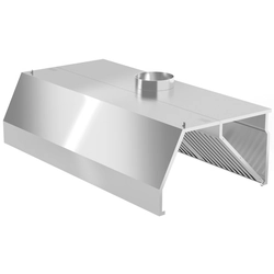Wall-mounted trapezoidal cooker hood 160x100