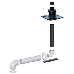 Chimney connection kit for condensing boilers OLZB-12V2 shaft,DN60/100mm ONNLINE, compatible with Ariston, Vaillant, Beretta boilers,