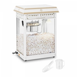 Popcorn Machine - White and Gold ROYAL CATERING 10011101 RCPS-WG1