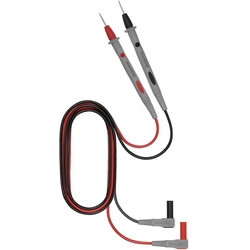 Sada bezpečnostního měřicího kabelu Weidmüller 125S_2606 [zástrčka, 4 mm lamelová - sonda] 1,00 m černá, červená 1 ks.