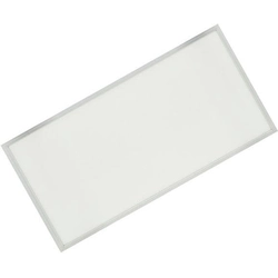 LEDsviti Dimmable silver ceiling LED panel 600x1200mm 72W warm white (472) + 1x dimmable source