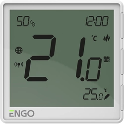 Internet temperature controller, ENGO EONE230W flush-mounted, daily, ZigBee, white,230V