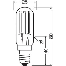 LED-lamp/Multi-LED Ledvance 4058075432963 AC 80-89 Tube, single-ended Clear Warm white <3300 K