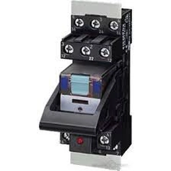 Siemens Complete industrial relay 4P 24V DC rail 35mm with LED signaling (LZS:PT5A5L24)