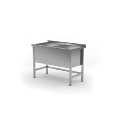 Stůl s dvoukomorovým bazénem - výška komory h = 400 mm | 1300x700x850 / 400 mm