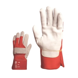 Thick cowhide loading glove with palm lining 1155L work gloves, size: 12