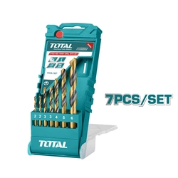 Drill set for metal TOTAL, 7 pcs.HSS, (2, 3, 4, 5, 6 mm), TACSD0075
