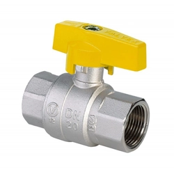 Nickel-plated gas ball valve with aluminum butterfly (MAI) ORION (NN version)1"