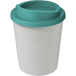 Recycled mug with a volume of 250 ml Americano® Espresso Eco - White / Aqua blue