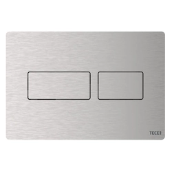 TECEsolid Metal toilet flush plate, brushed stainless steel code 9240430