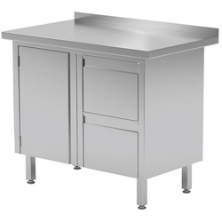 Wall table cabinet with two drawers and hinged doors 900x700x850mm