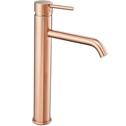 Rea Lungo Rose Gold pool mixer, tall