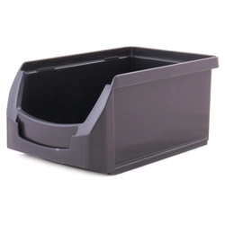Plastic storage box "A" black, 160 * 104 * 75 mm