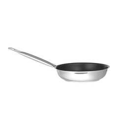 Stainless steel frying pan with 25L non-stick coating