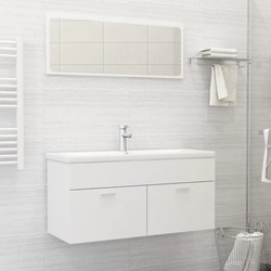 Lumarko A set of bathroom furniture, white, chipboard