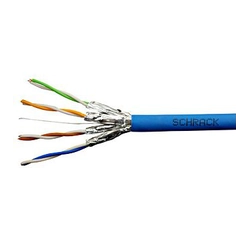 Schrack U/FTP cable Cat.6a, HSKF423HB5, 4x2xAWG23/1, 500Mhz, LS0H, Dca, blue