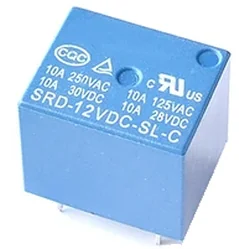 Relay SRD-12VDC-SL-C 5-pin 10A 250VAC 12V