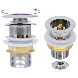 Siphon valve, nickel, 6.4x6.4x9.1cm