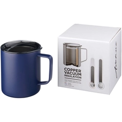 Rover 420 ml copper mug with vacuum insulation - Navy