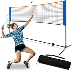 Badminton net with ROCKET frame