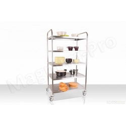 Waiter's trolley with 5 shelves
