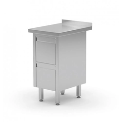 Wall table with two drawers 430 x 700 x 850 mm POLGAST 121047 121047