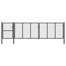 Fence gate, steel, 500 x 125 cm, anthracite