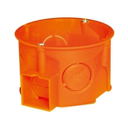 Box/housing for built-in mounting in the wall/ceiling Simet 33068008 Flush mounted (plaster) Round Built-in installation box (device box) Single Screwing