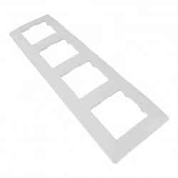 Cover frame for domestic switching devices Legrand 665004 White Plastic