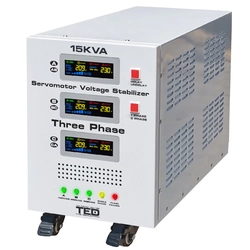 Maximum network stabilizer 15KVA-SVC with three-phase-three-phase servo motor TED000101