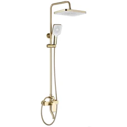 Rea Hass brushed gold shower set - Additionally 5% DISCOUNT with code REA5