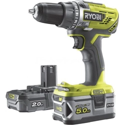 Ryobi drill/driver R18DD3-252S 18 V 2 x battery 2 / 5 Ah