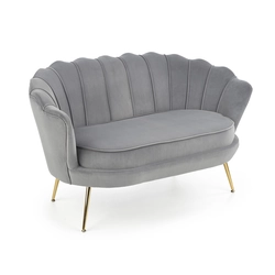 HALMAR Amorinito XL sofa gray / gold