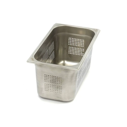 Perforated GN1 / 3 stainless steel tank | h 150mm | 325x176mm