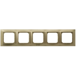 Cover frame for domestic switching devices Ospel RH-5Y/28 IMPRESJA Gold Plastic
