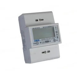 Three-phase digital consumption meter with current transformer indirect measurement 6A 4 modules