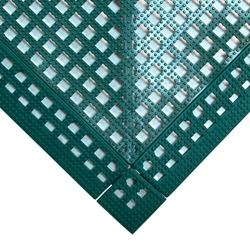 Non-Slip Shower Mat Flexi-Deck Green 0.3M X 0.3M (Set of 9 Pieces)