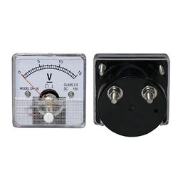 Analog meter square voltmeter 15V