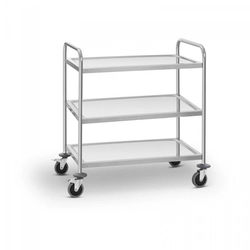 Waiter's trolley - 3 shelves - 150 kg ROYAL CATERING 10011223 RCSW-3SQ2