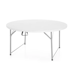 Round catering table 1500X740 mm, foldable to suitcase format