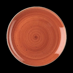 Plate of Stonecast Spiced Orange 260 mm