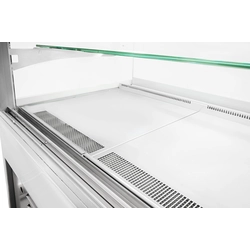 Confectionery display case neutral Dolce Visione Neutro Premium 1300 | stainless steel interior | 1300x690x1300 mm